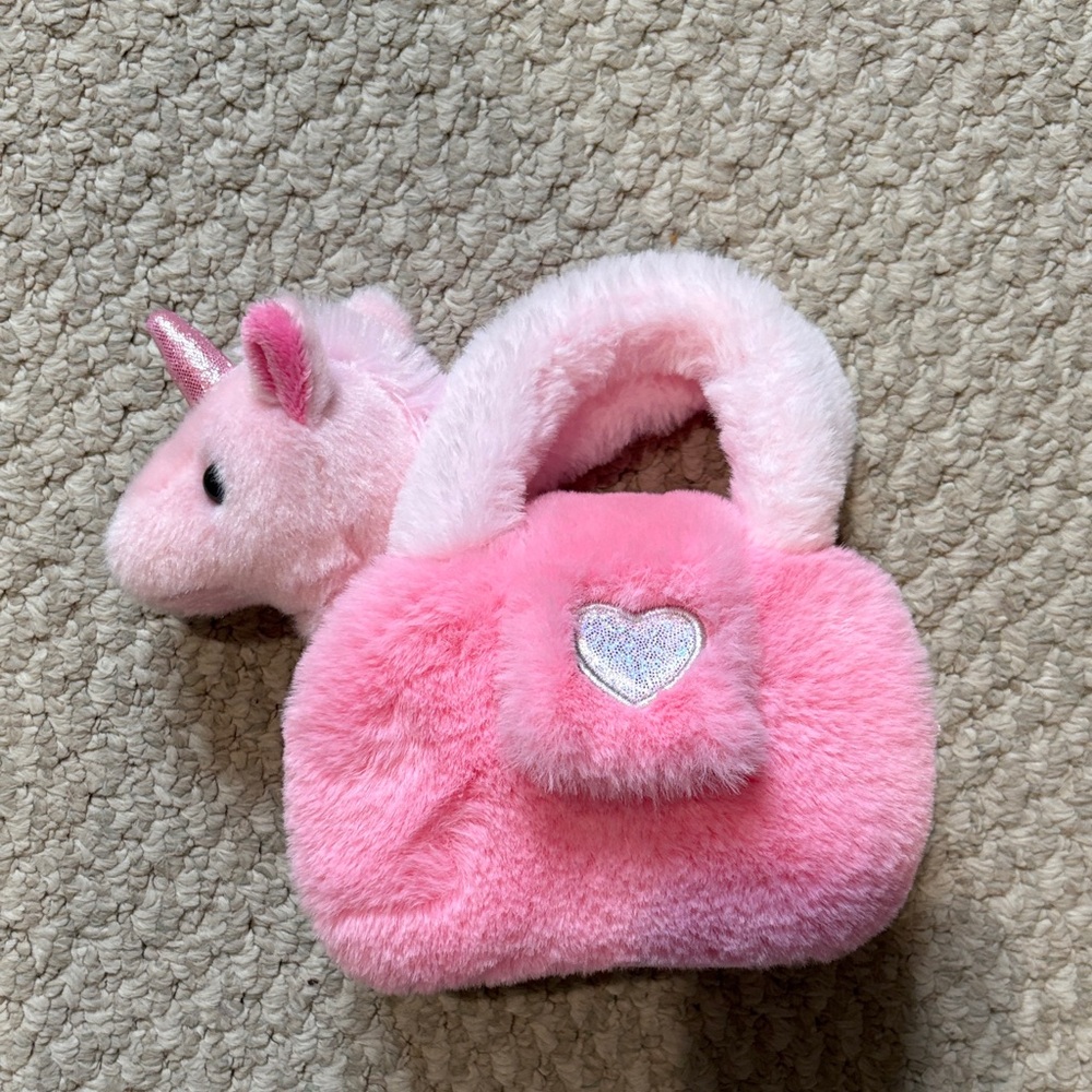 Aurora - Small Pink Fancy Pals - 7" Plushy Pink - Fashionable Stuffed Animal